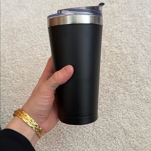 Black insulated tumbler